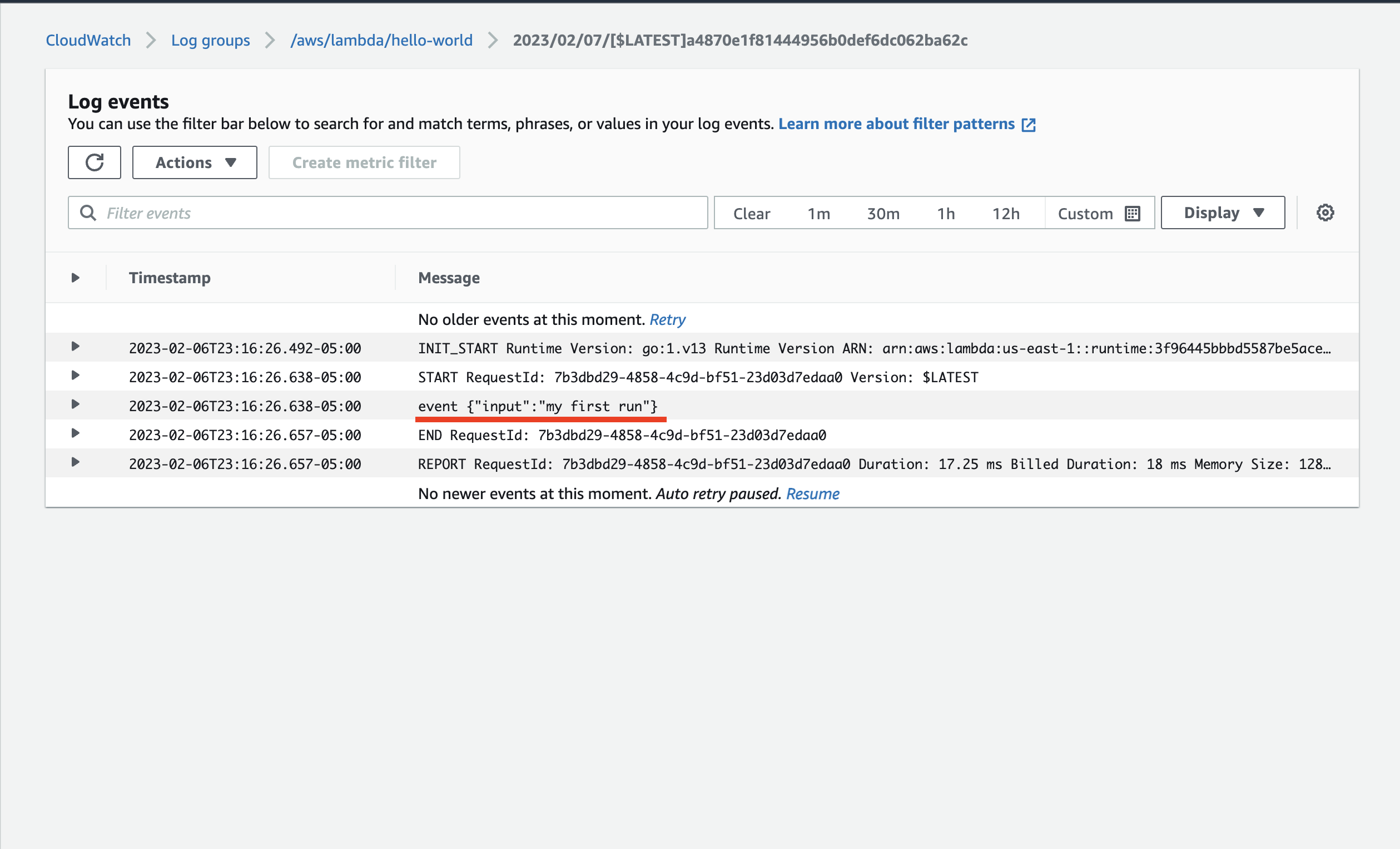 Deploy Go AWS lambda function using Terraform