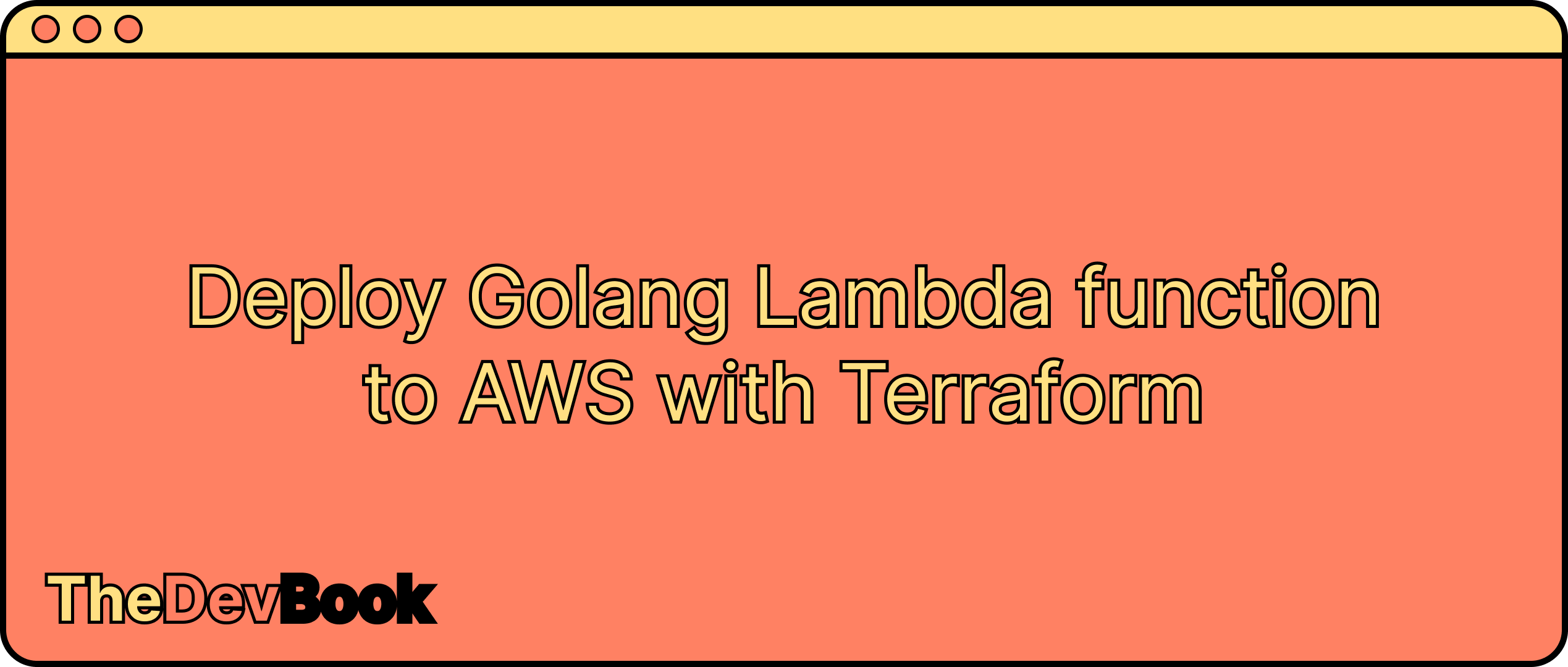 Deploy Go AWS lambda function using Terraform
